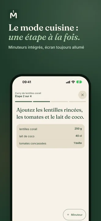 Mode cuisine pas à pas