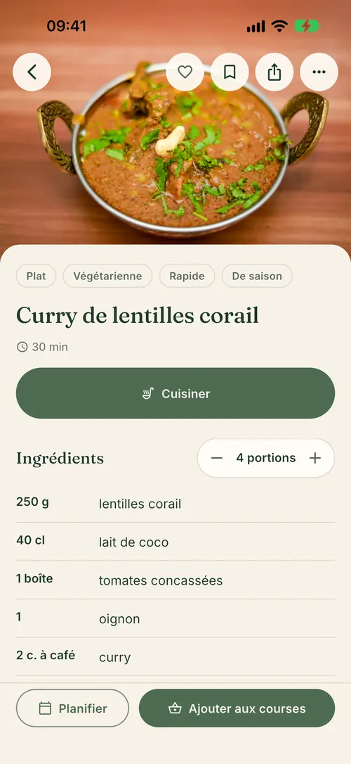 Scheda ricetta: curry di lenticchie rosse